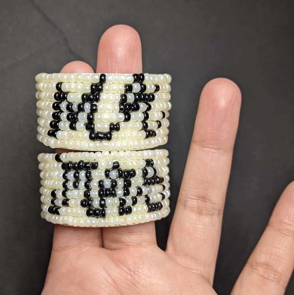 Mr & Mrs napkin rings/ tea candle holders